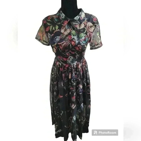 Silk butterfly dress - Picture 1 of 7